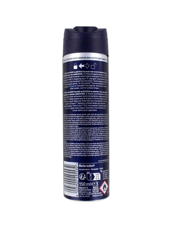 Nivea Men Deodorant Spray Deep, 150 ml