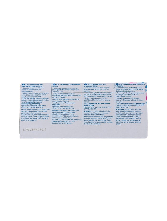 Ob Tampons Original Super, 16 Stuks