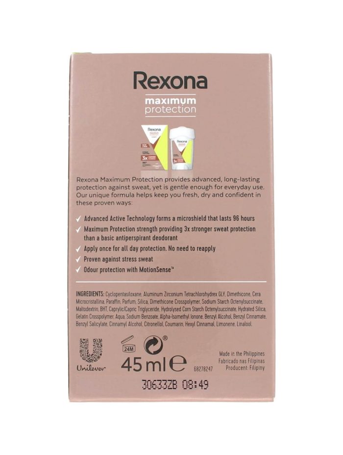 Rexona Deodorant Maximum Protection Stress Control, 45 ml