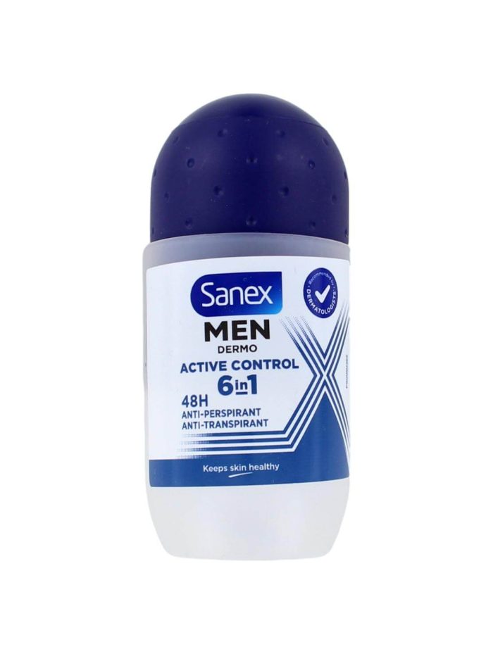 Sanex Deodorant Roller For Men Active Control, 50 ml