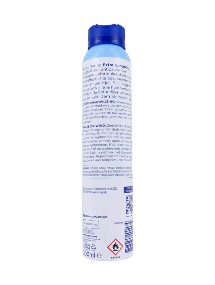 Sanex Deodorant Spray Dermo Extra Control, 200 ml