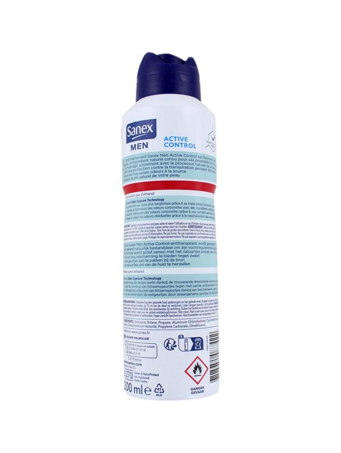 Sanex Deodorant Spray For Men Dermo Active Control, 200 ml