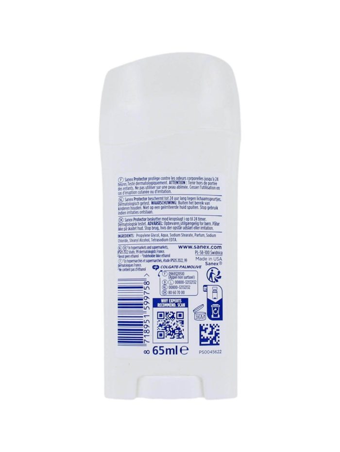 Sanex Deodorant Stick Dermo Protector, 65 ml