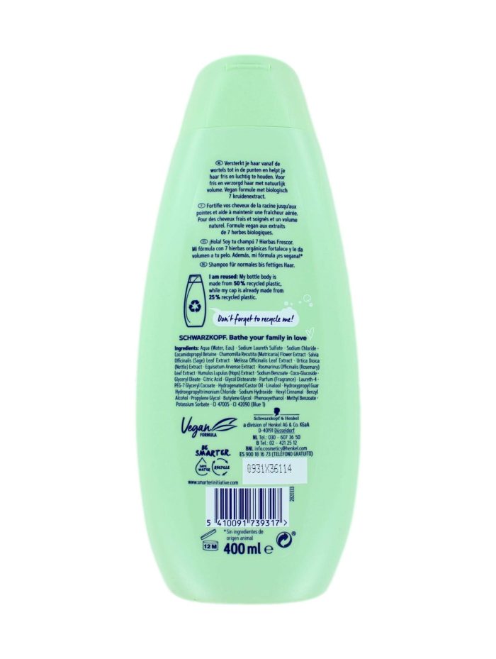 Schwarzkopf Shampoo 7 Kruiden, 400 ml