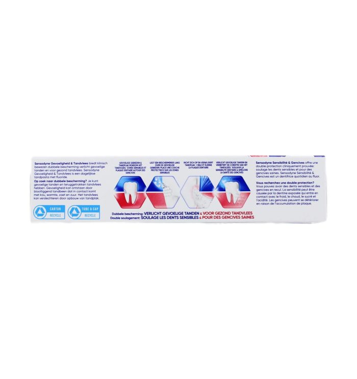 Sensodyne Tandpasta Gevoeligheid & Tandvlees, 75 ml