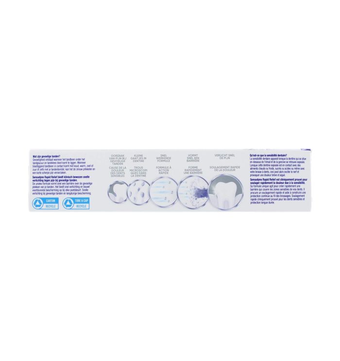 Sensodyne Tandpasta Rapid Relief Whitening, 75 ml