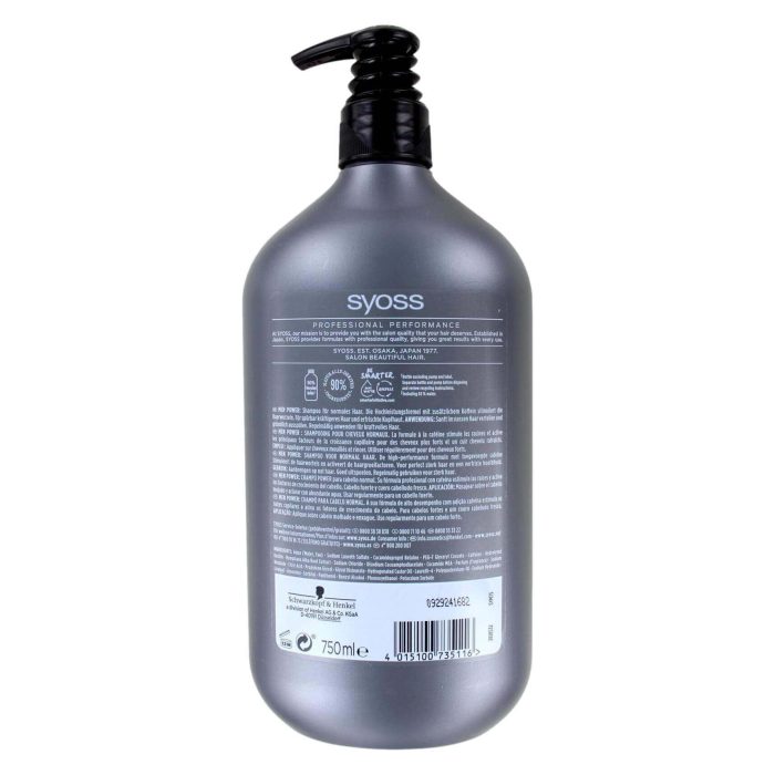 Syoss Shampoo Men Power Met Pomp, 750 ml