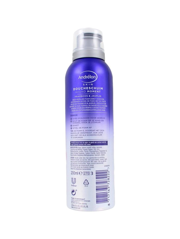 Andrelon Doucheschuim Avond Moment Framboos & Jasmijn, 200 ml