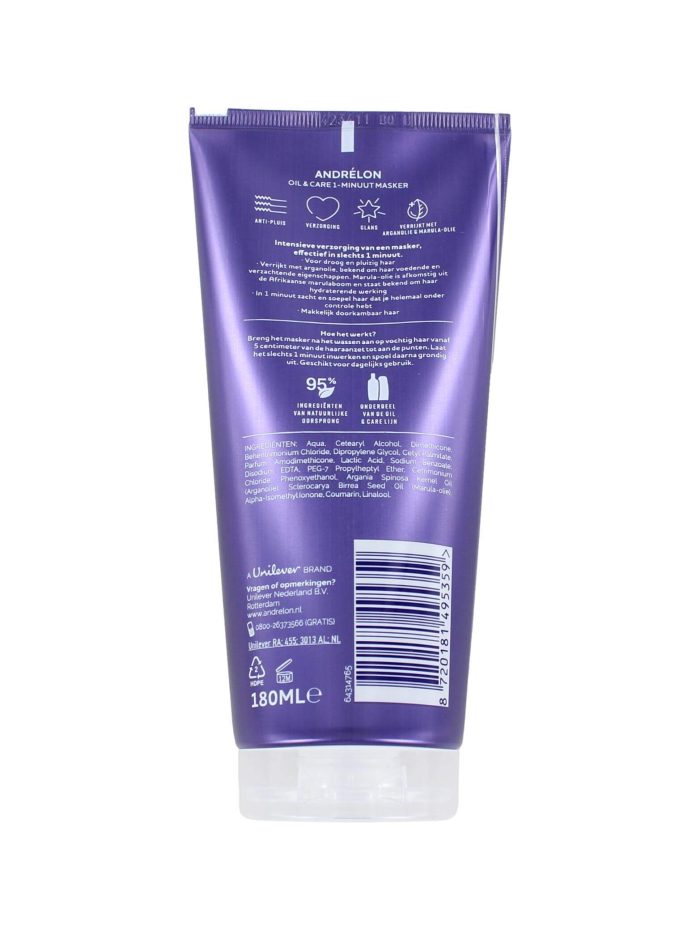 Andrelon Haarmasker Oil & Care, 180 ml