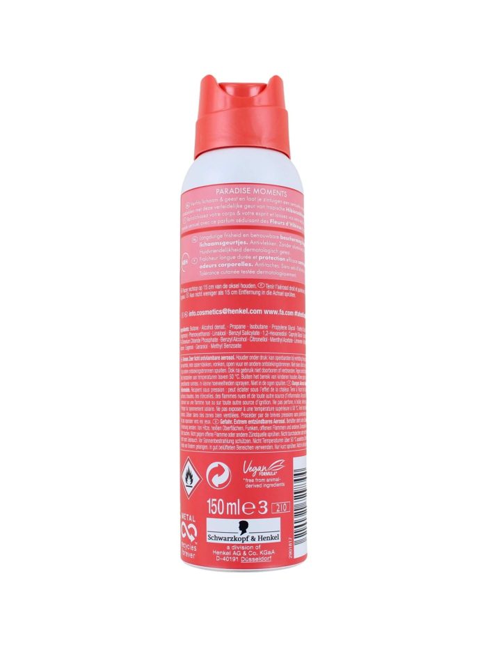 Fa Deodorant Spray Paradise Moments Hibiscus Scent, 150 ml