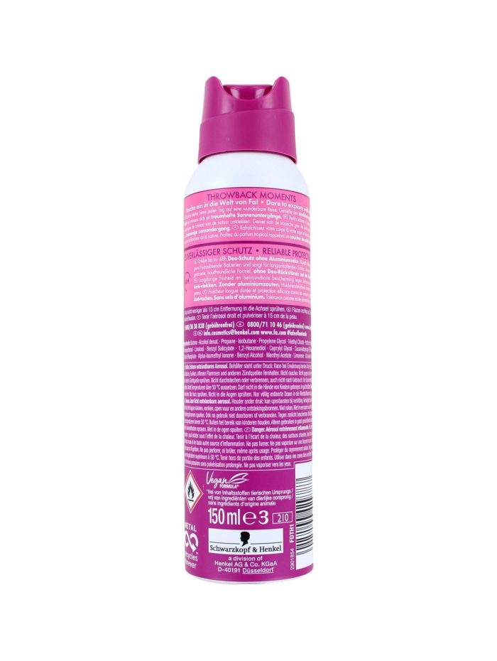 Fa Deodorant Spray Throwback Moments, 150 ml