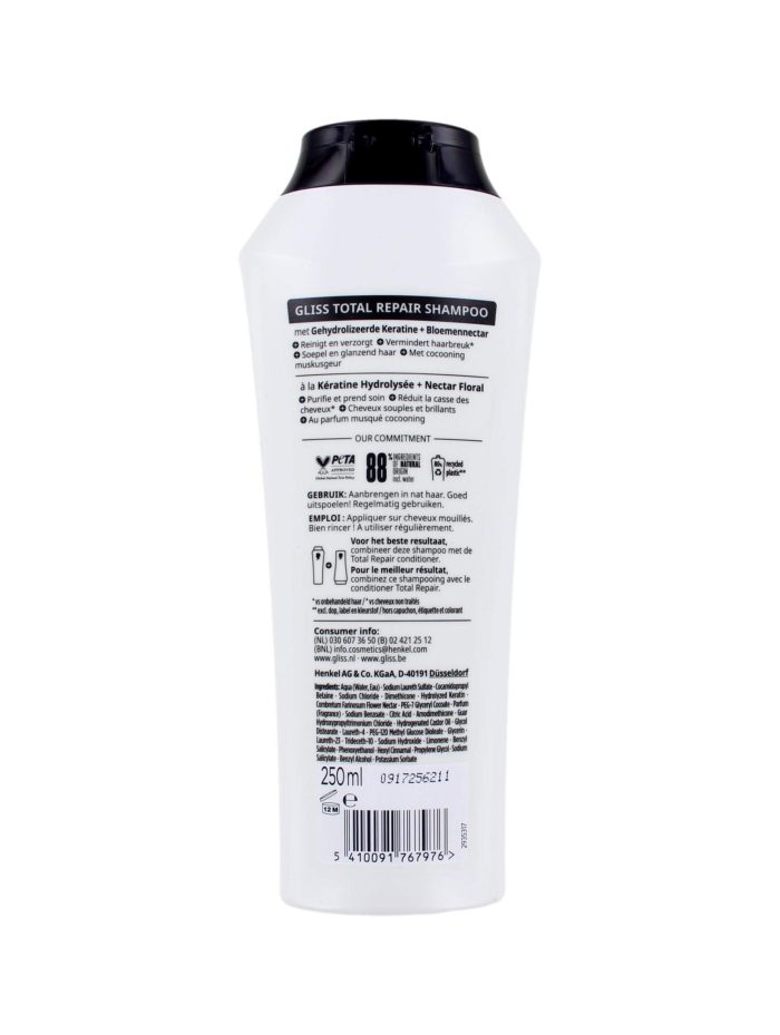 Gliss Kur Shampoo Total Repair, 250 ml