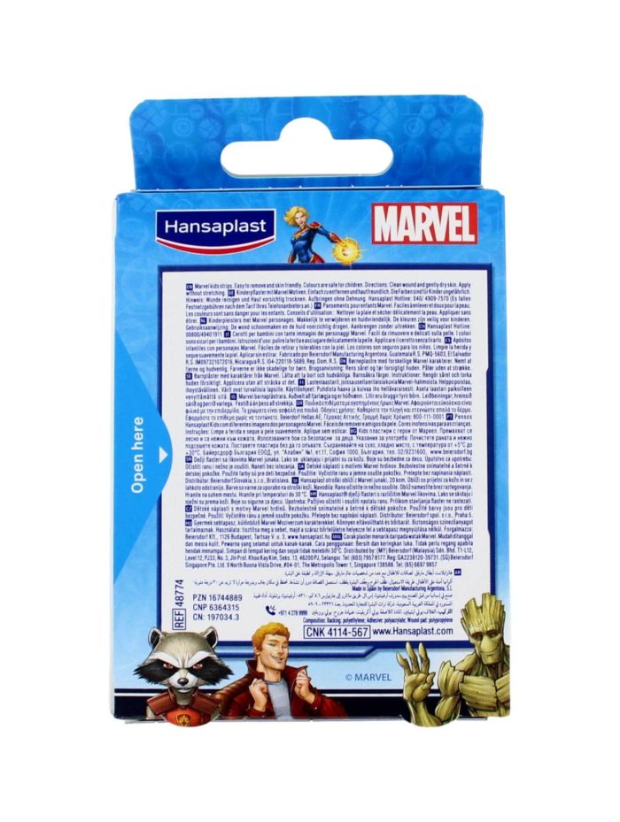 Hansaplast Pleisters Kids Marvel, 20 Strips