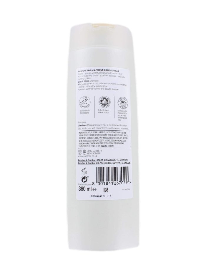 Pantene Pro-V Shampoo Classic Clean, 360 ml