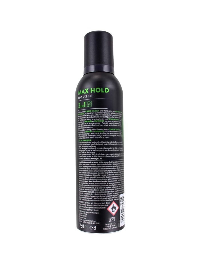 Syoss Mousse Max Hold, 250 ml