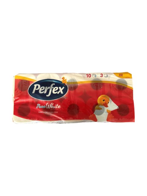 Perfex Toiletpapier Pure White 3 Laags, 10 Rollen