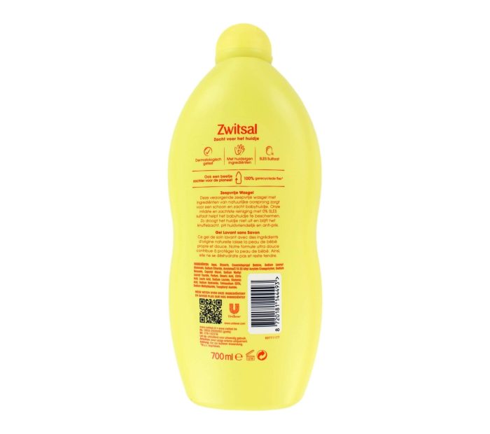 Zwitsal Zeepvrije Wasgel, 700 ml
