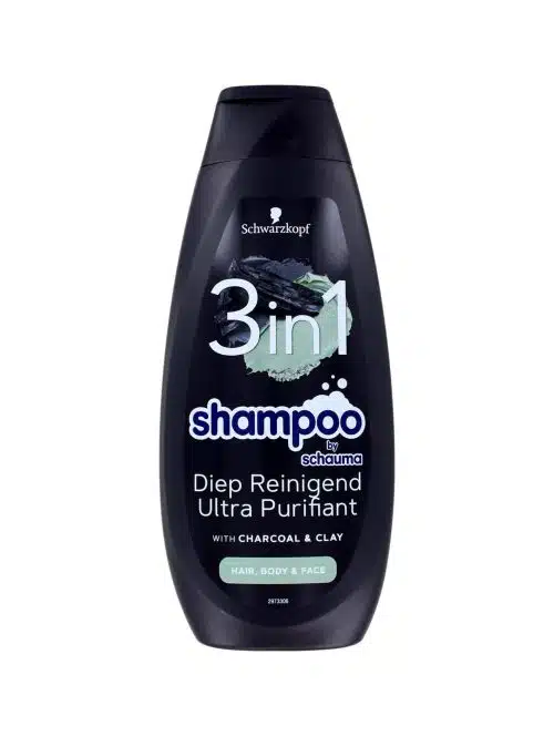 Schwarzkopf Shampoo 3in1 Charcoal Clay, 400 ml