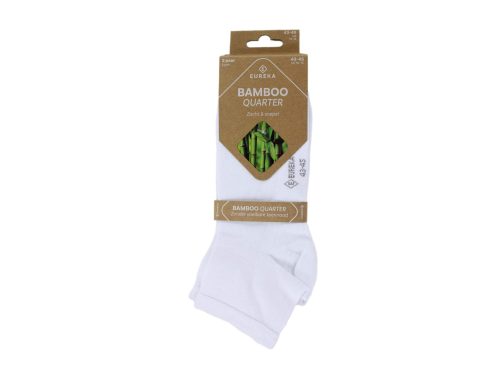 Bamboo Quarter Sokken Wit 2-pack