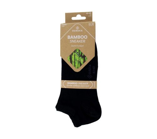 Bamboo Sneaker Sokken Zwart 2-pack