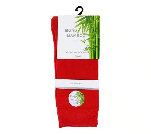 Boru Bamboo Sokken Rood