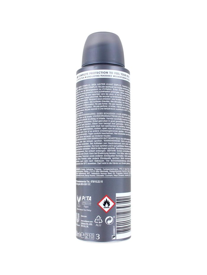 Dove Men+Care Deodorant Spray Invisible Dry, 150 ml