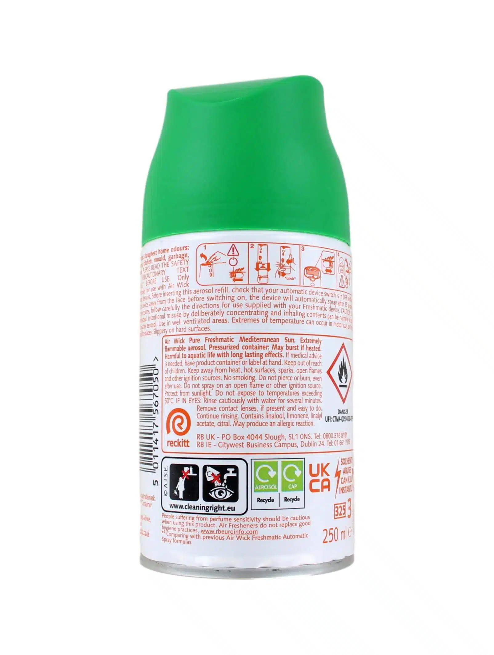 Airwick Freshmatic Navulling Pure Mediterranean Sun, 250 ml