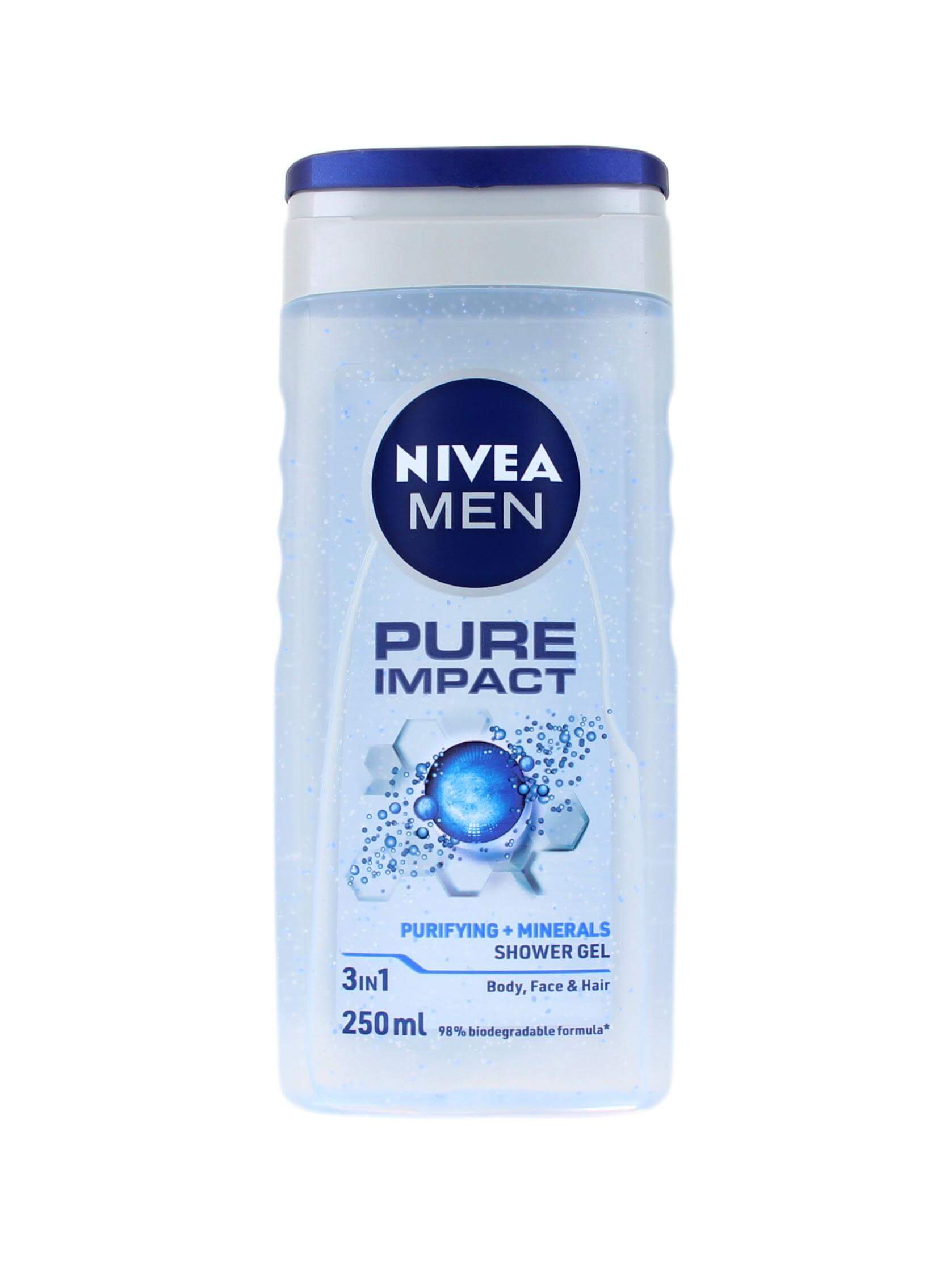 Nivea Men Douchegel Pure Impact 3in1, 250 ml