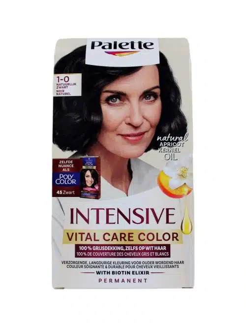 Palette Haarkleuring Vital Care Color 1-0 Natuurlijk Zwart