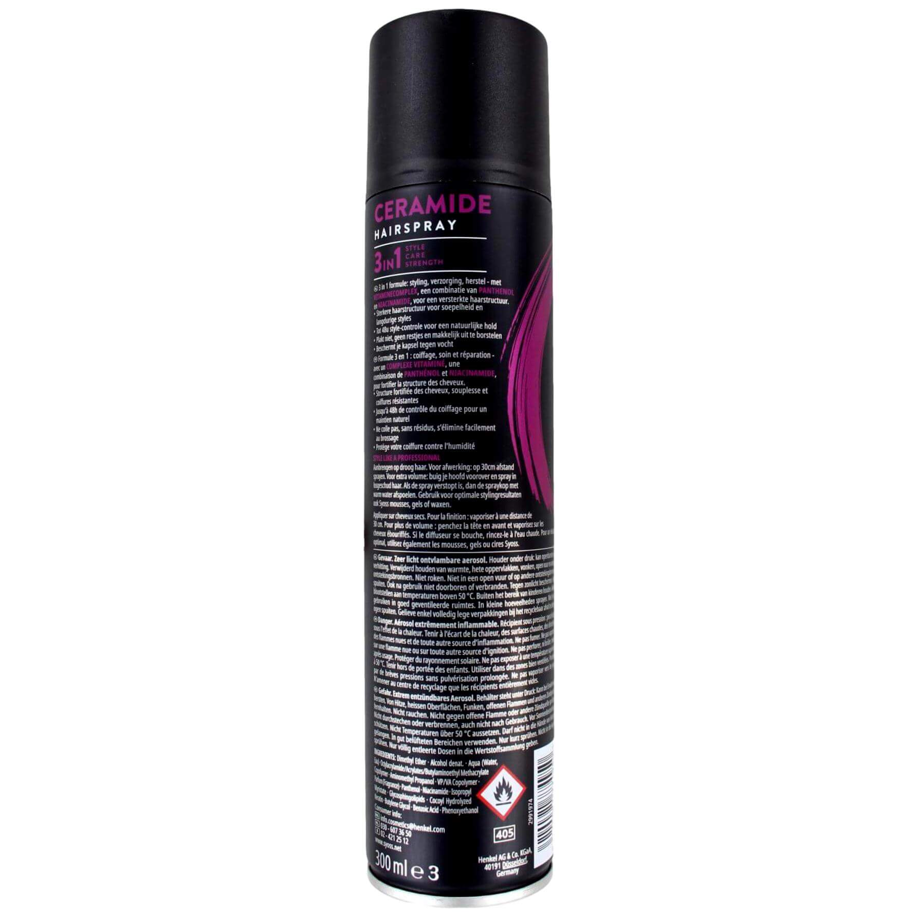 Syoss Haarlak Ceramide, 300 ml, foto 2 van 2