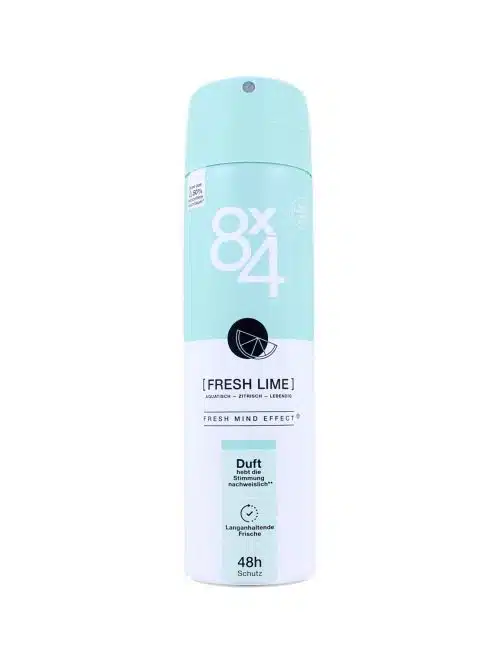 8x4 Deodorant Spray Fresh Lime, 150 ml