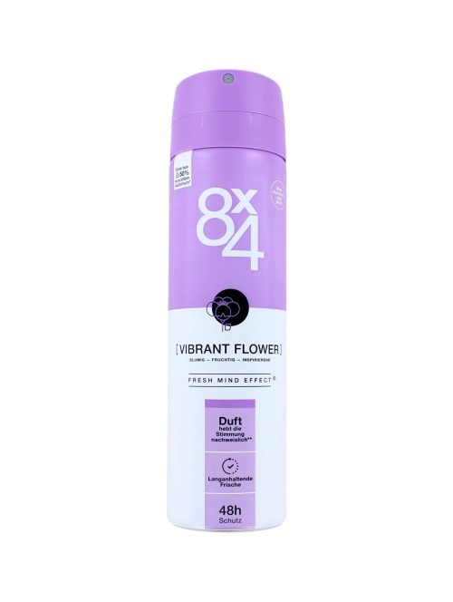 8x4 Deodorant Spray Vibrant Flower, 150 ml