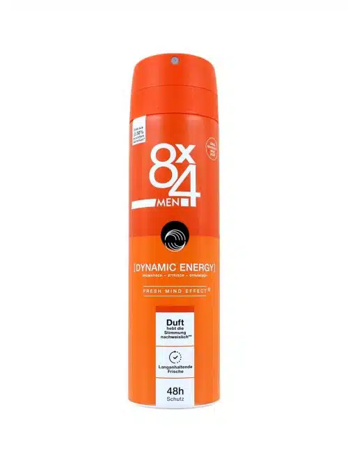 8x4 Men Deodorant Spray Dynamic Energy, 150 ml