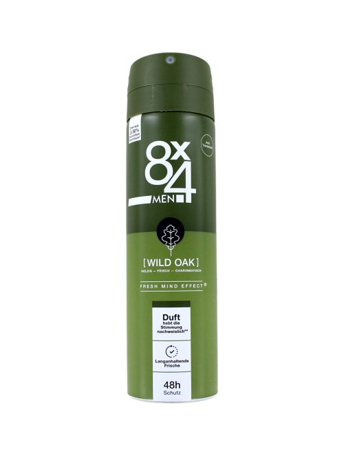 8x4 Men Deodorant Spray Wild Oak, 150 ml