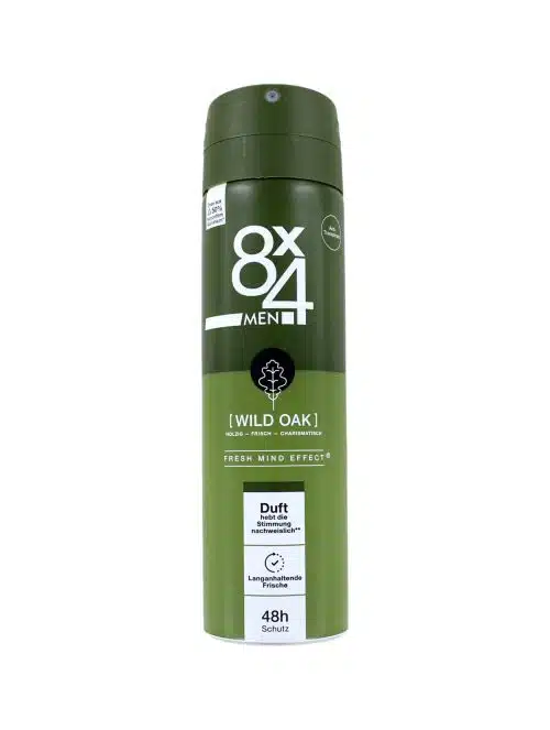 8x4 Men Deodorant Spray Wild Oak, 150 ml