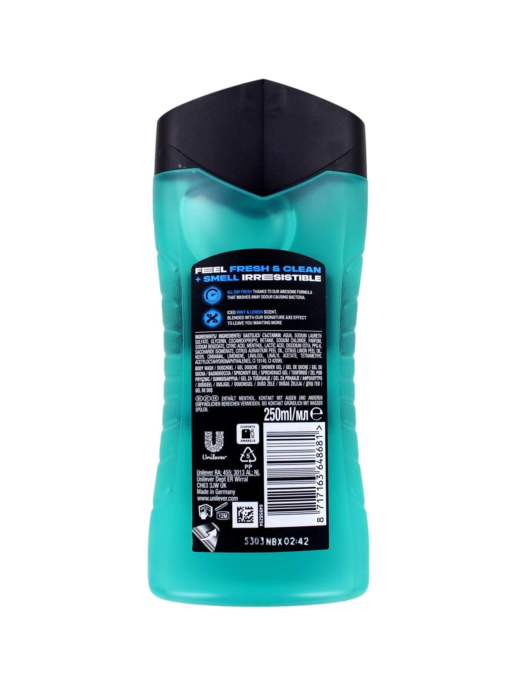 Axe Douchegel Ice Chill, 250 ml, foto 2 van 2