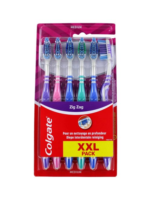 Colgate Tandenborstel Zig Zag Medium, 6 Stuks