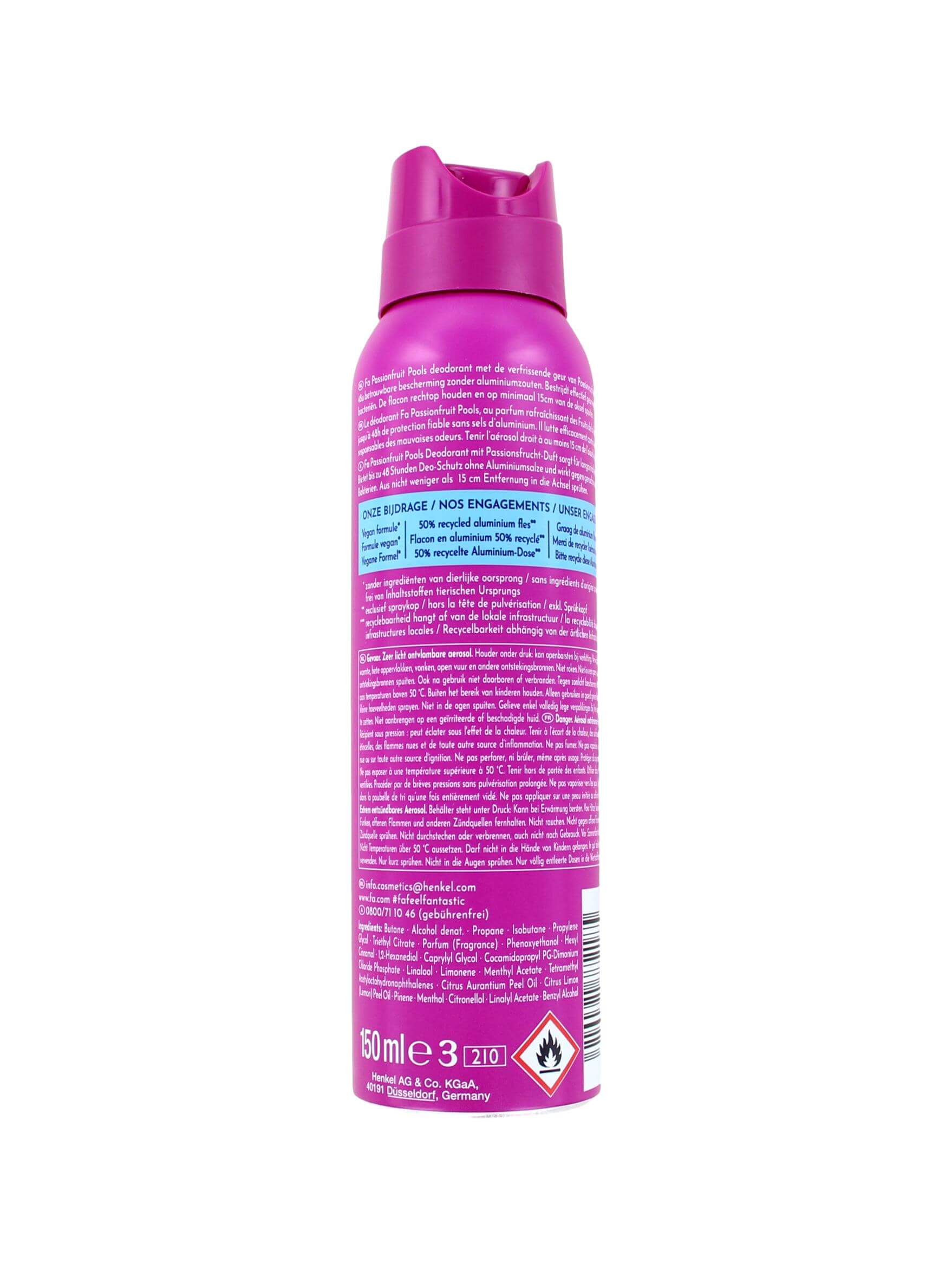 Fa Deodorant Spray Fresh Passionfruit Pools, 150 ml, foto 2 van 2