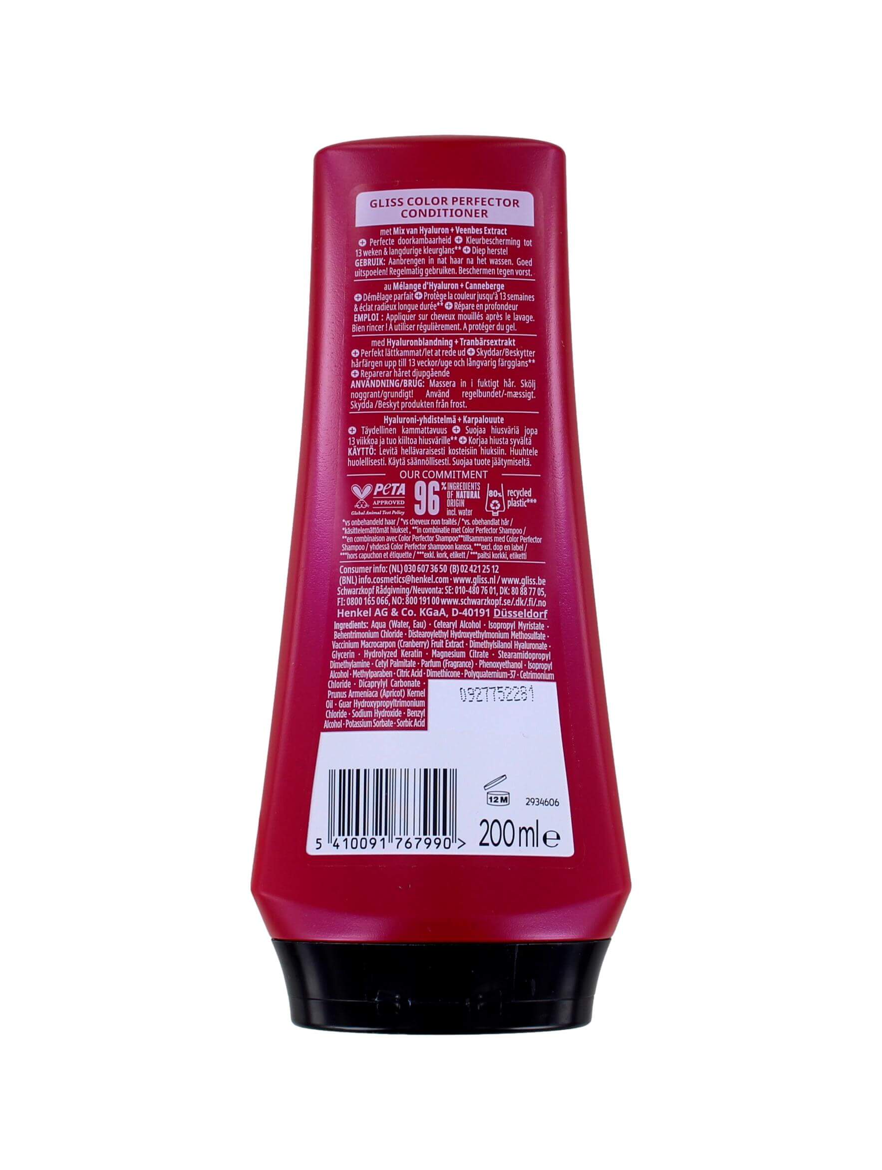 Gliss Kur Conditioner Color Perfector, 200 ml, foto 2 van 2