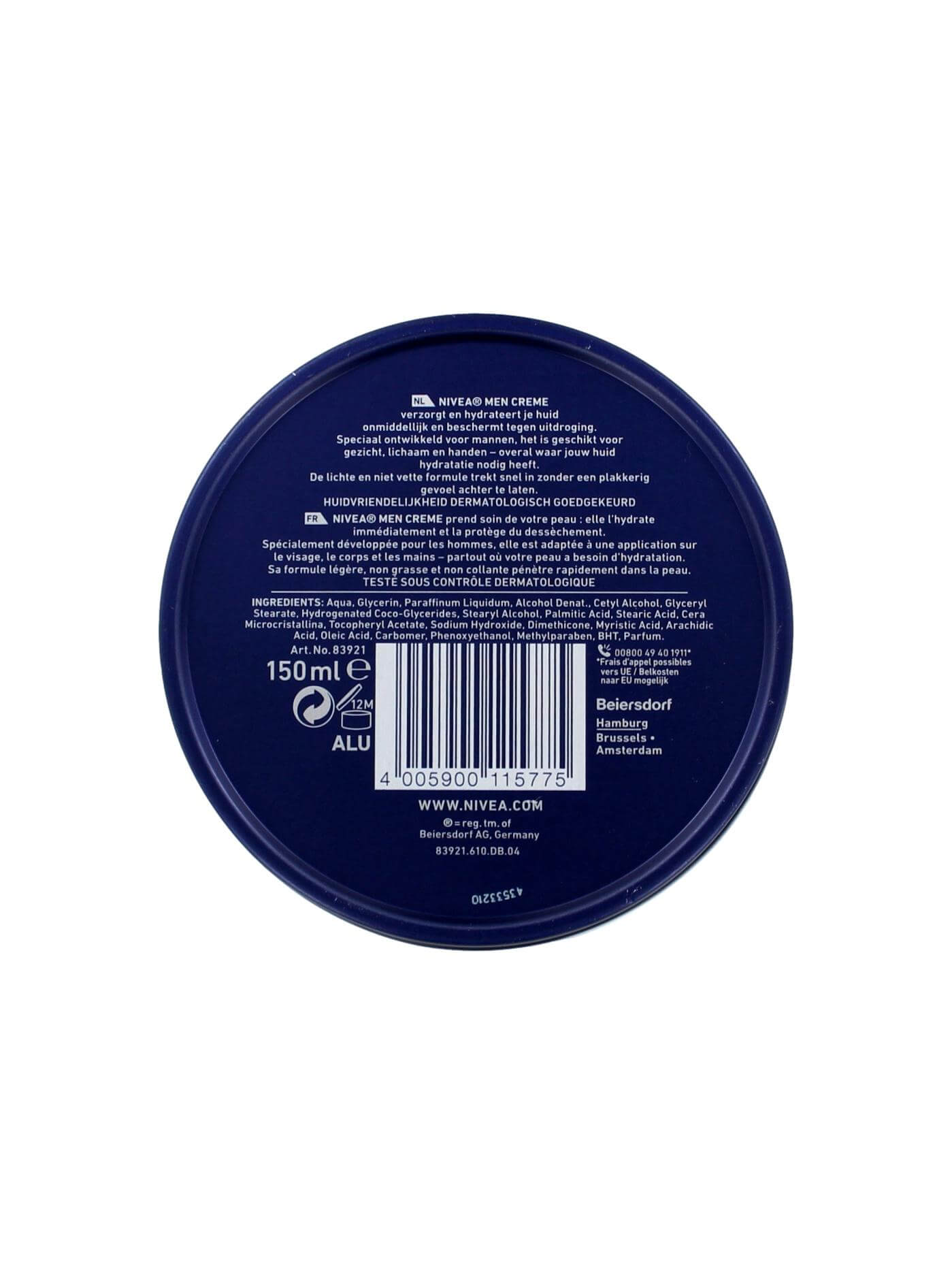 Nivea Men Creme Gezicht, Lichaam en Handen, 150 ml, foto 2 van 2