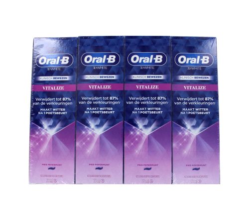 Oral-B Tandpasta 3D White Vitalize, 4 x 75 ml