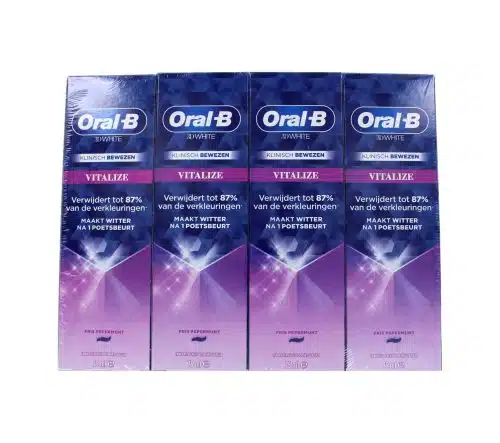 Oral-B Tandpasta 3D White Vitalize, 4 x 75 ml