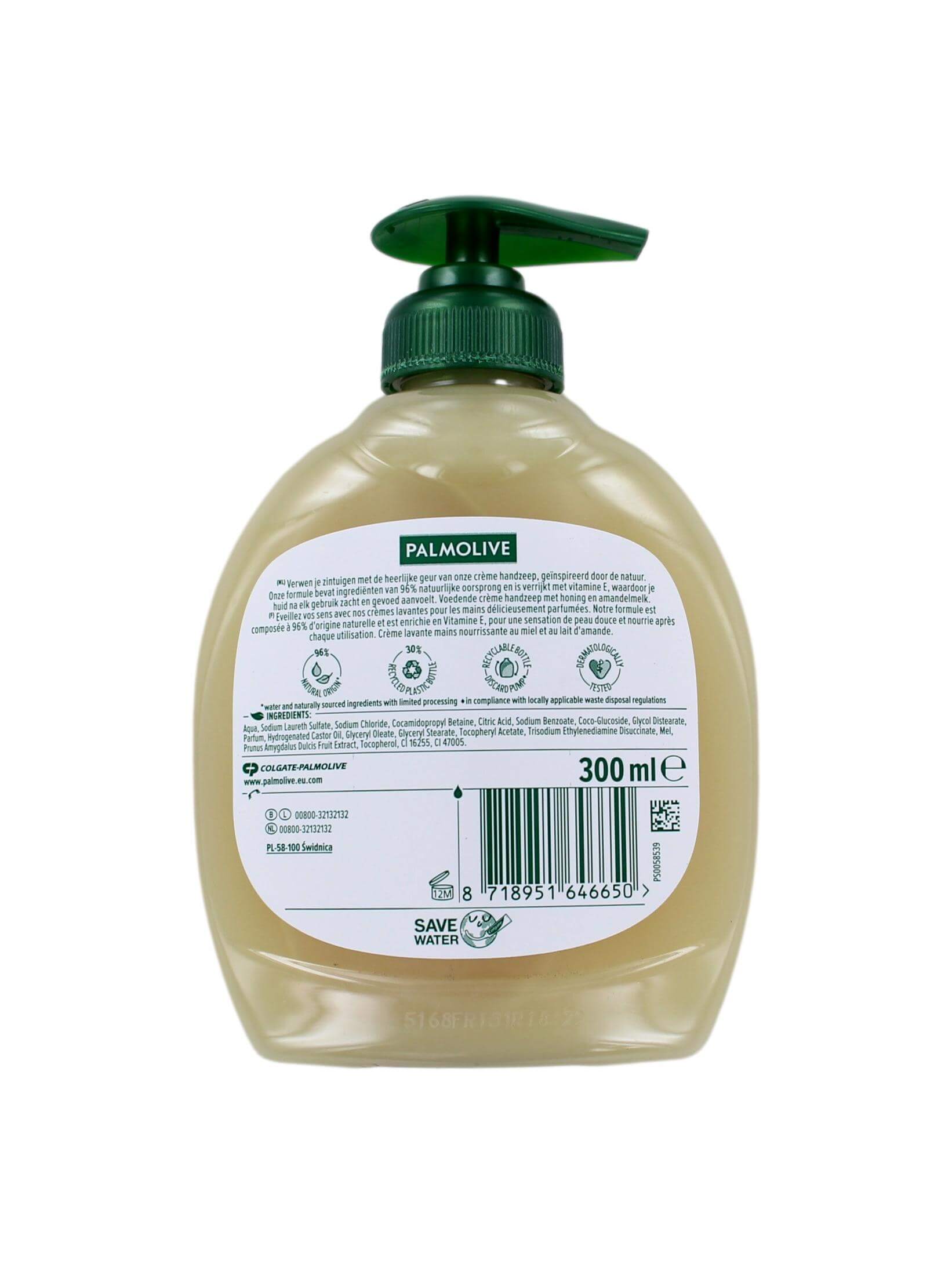 Palmolive Handzeep Milk & Honey, 300 ml, foto 2 van 2