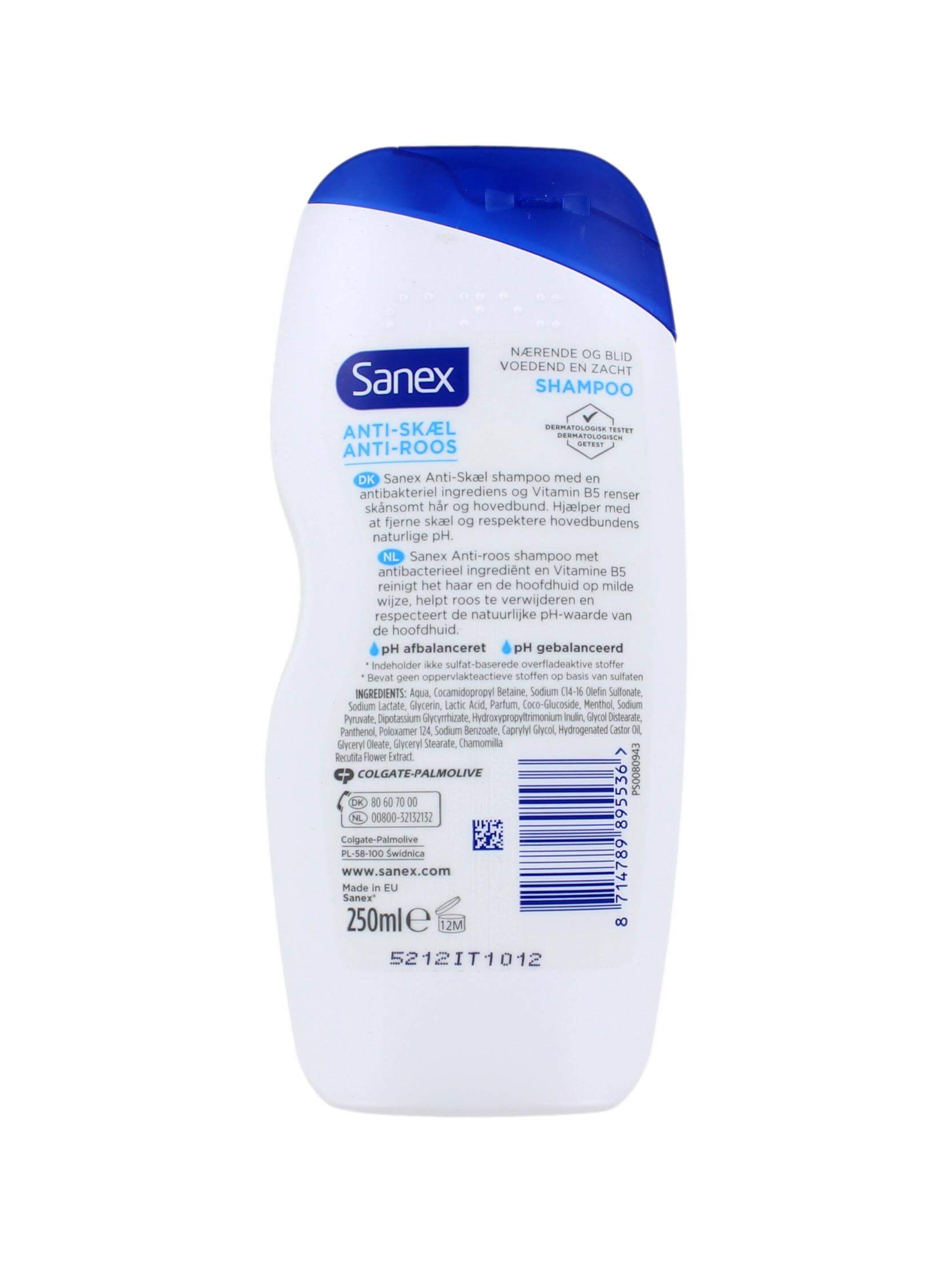 Sanex Shampoo Anti-Roos, 250 ml, foto 2 van 2