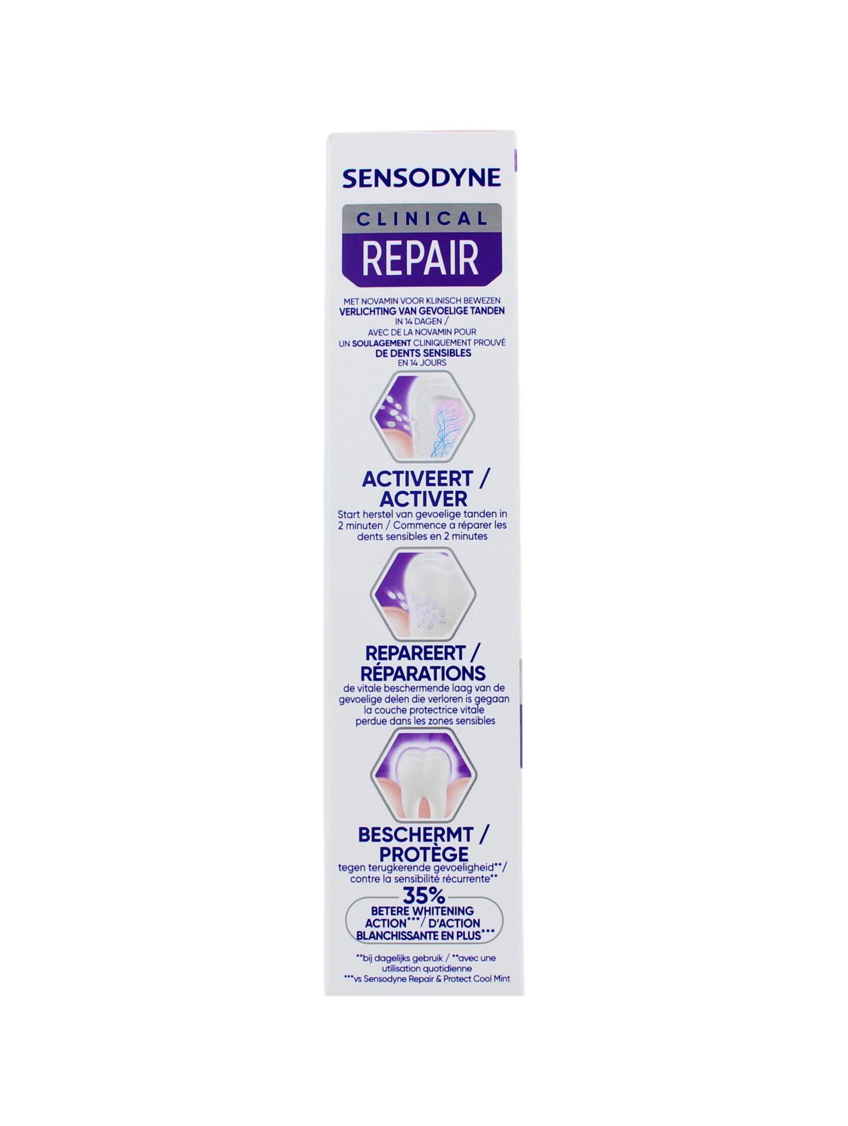 Sensodyne Tandpasta Clinical Repair Active White, 75 ml, foto 2 van 2