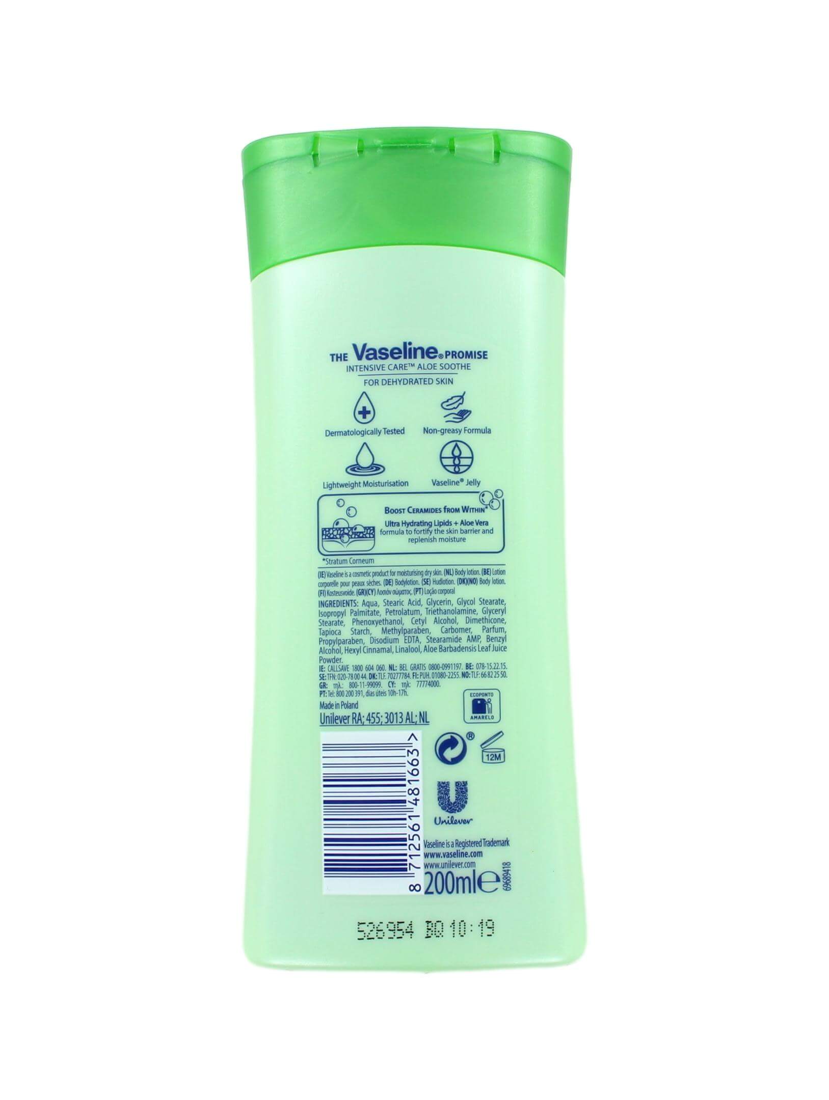 Vaseline Bodylotion Intensive Care Aloe Soothe, 200 ml, foto 2 van 2