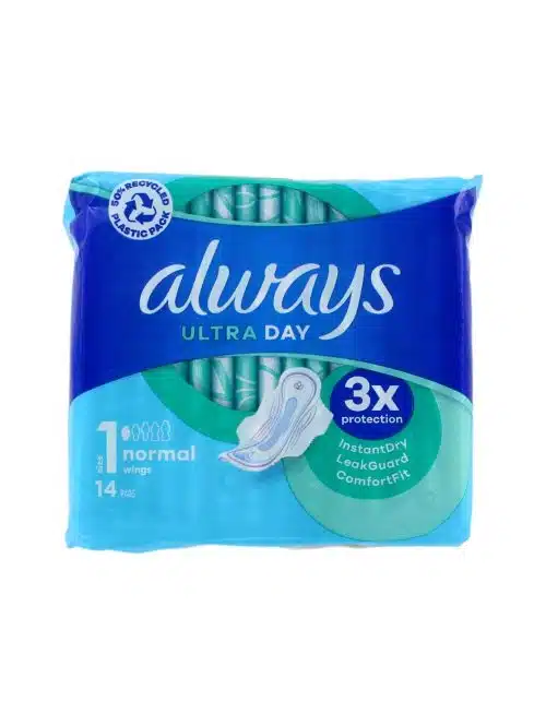 Always Maandverband Met Vleugels Ultra Normaal Size 1, 14 Stuks