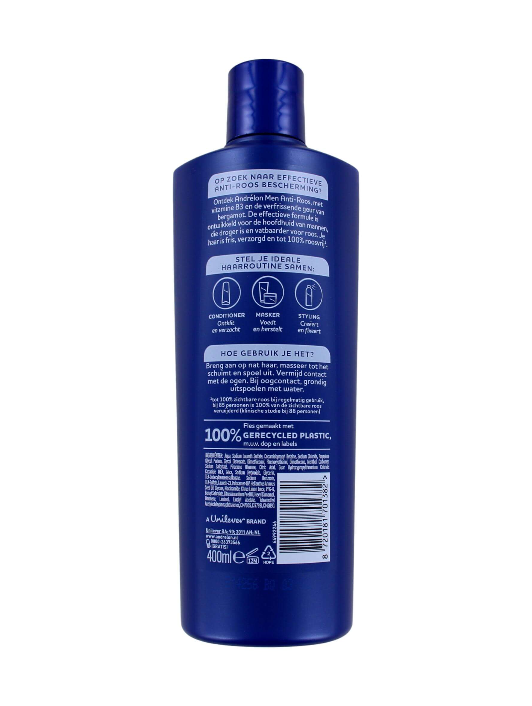 Andrelon Shampoo For Men Anti Roos, 400 ml, foto 2 van 2