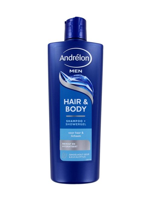 Andrelon Shampoo For Men Hair & Body, 400 ml