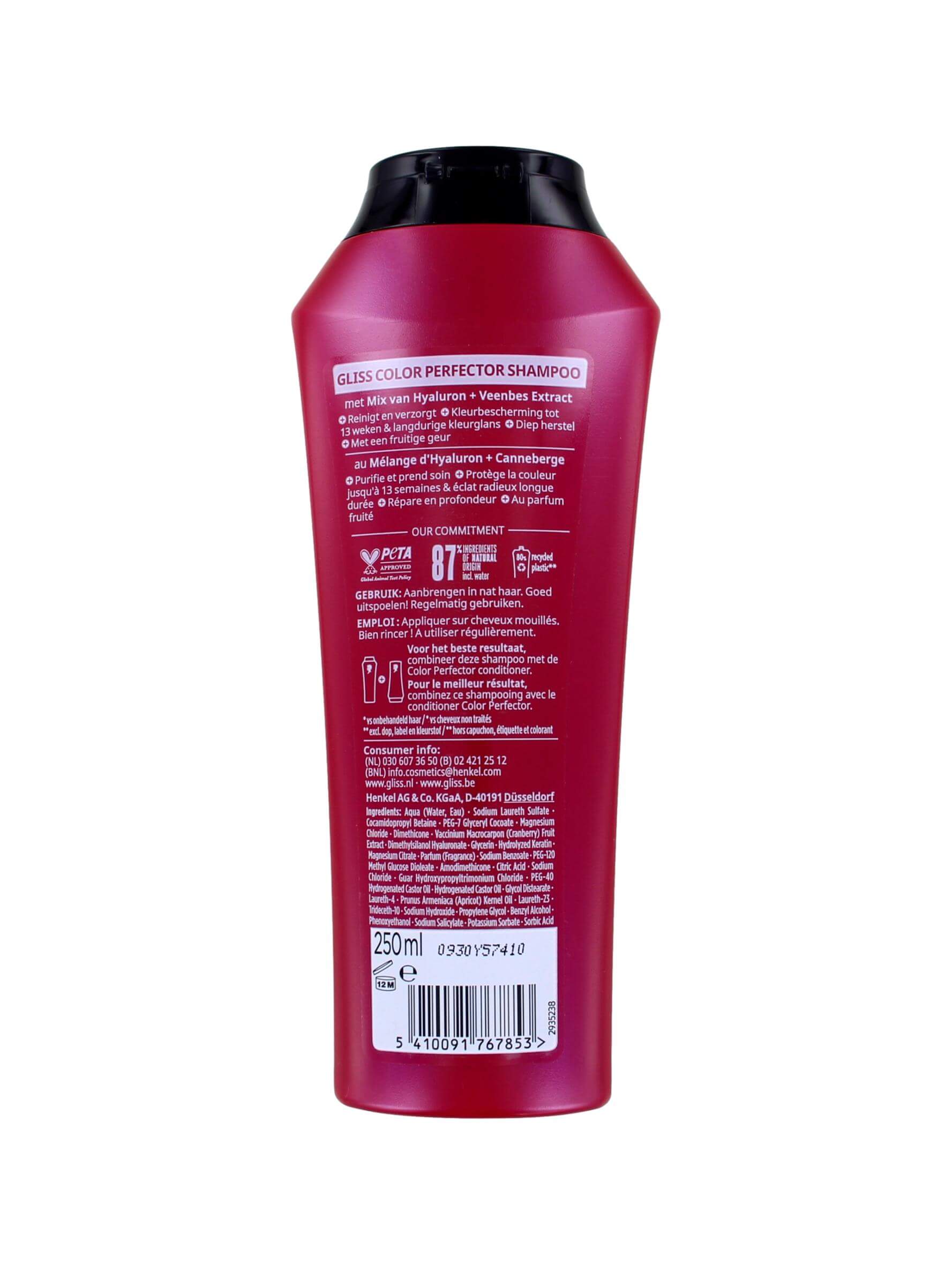 Gliss Kur Shampoo Color Perfector, 250 ml, foto 2 van 2